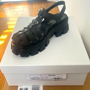 Prada soft cage sandal